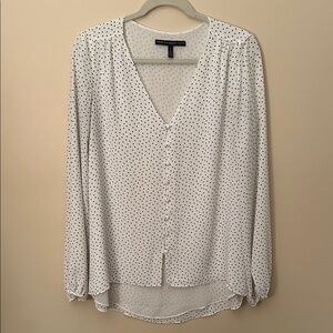 White House Black Market V-Neck Blouse
